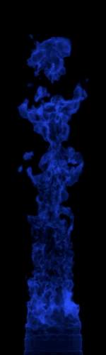 Volume rendering of a simulated flame