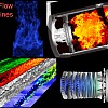 We compute turbulent combustion and reacting flows in complex engineering environments including scramjets, jet engines and pool fires.