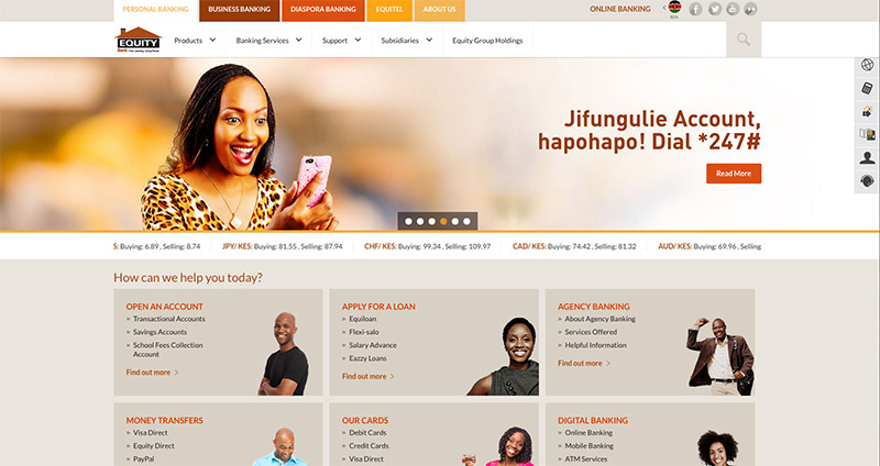 Equity Bank Website