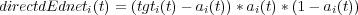 directdEdneti(t) = (tgti(t)- ai(t))*ai(t)* (1 - ai(t))  