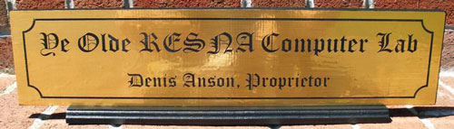 photo of Computer Lab plaque