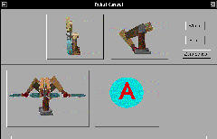 A figure of the storyboard metaphor to program a robot.