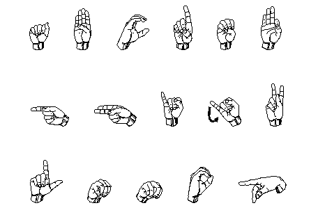 The Deafblind Manual alphabet - Sense