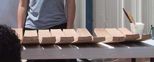 Staves In Order, Ready to Glue