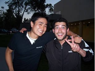 yuta and a very happy rudy