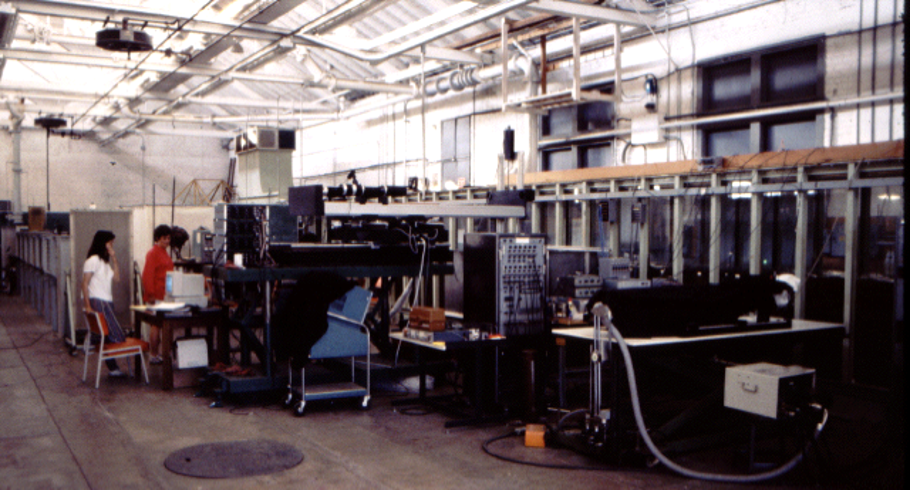 View of the original EFML showing Stanford Wind Water Wave Facility (1987)