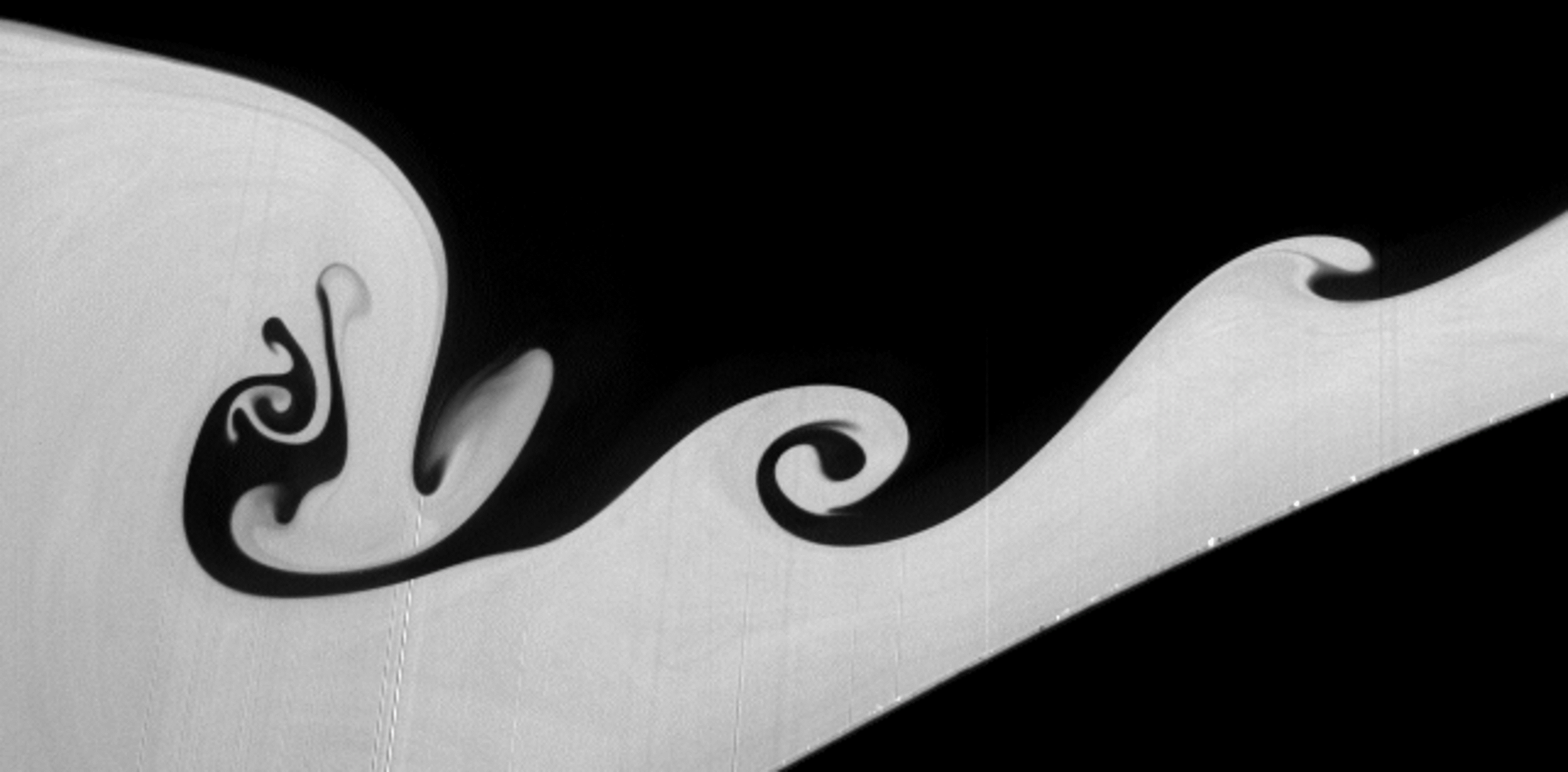 Planar Laser-Induced Fluorescence image of breaking internal waves (4)