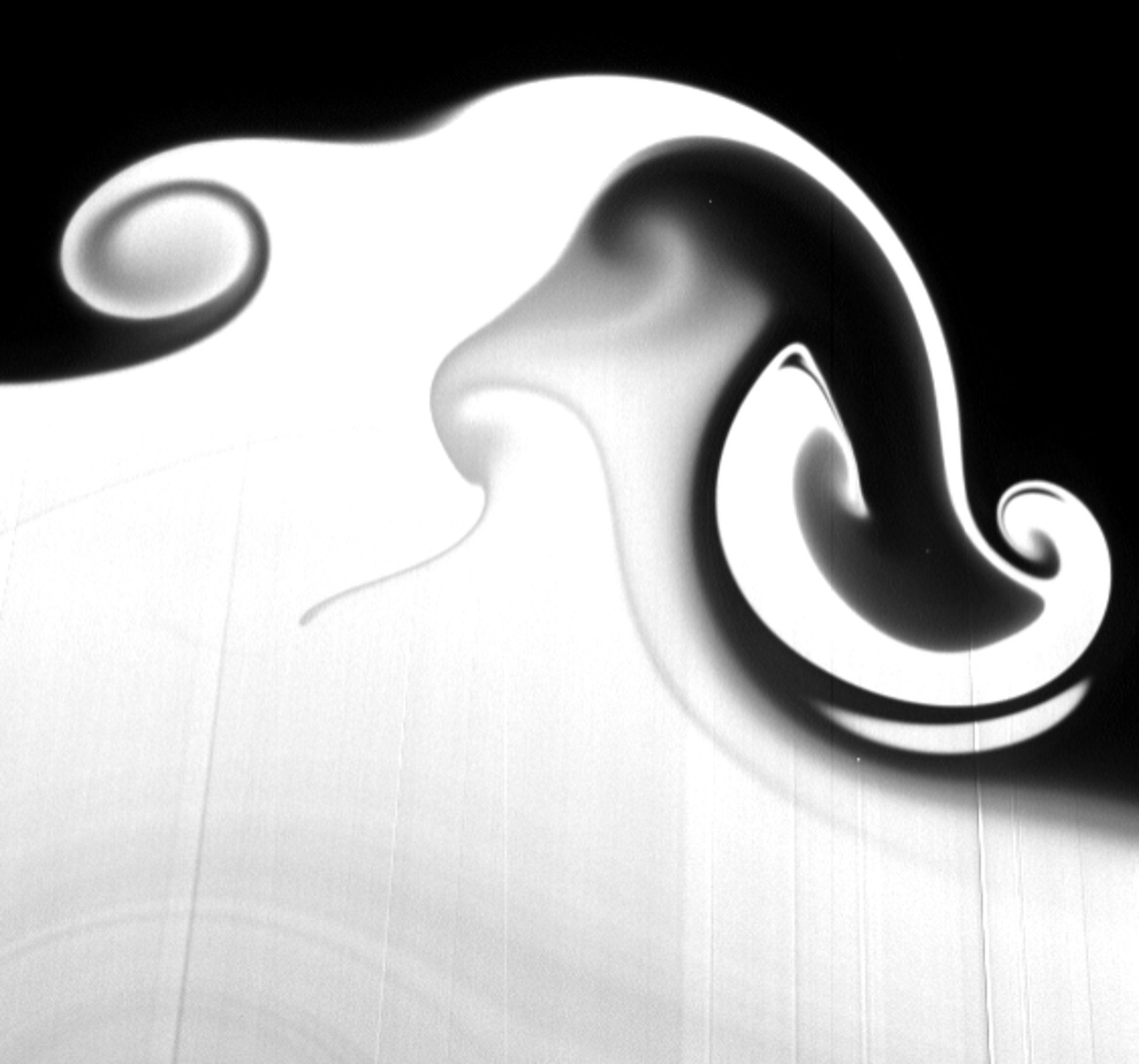 Planar Laser-Induced Fluorescence image of breaking internal waves (2)