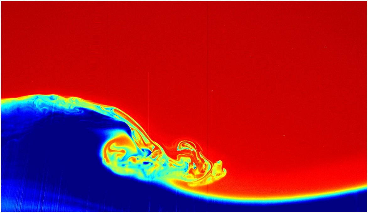 Planar Laser-Induced Fluorescence images of breaking internal waves (3)