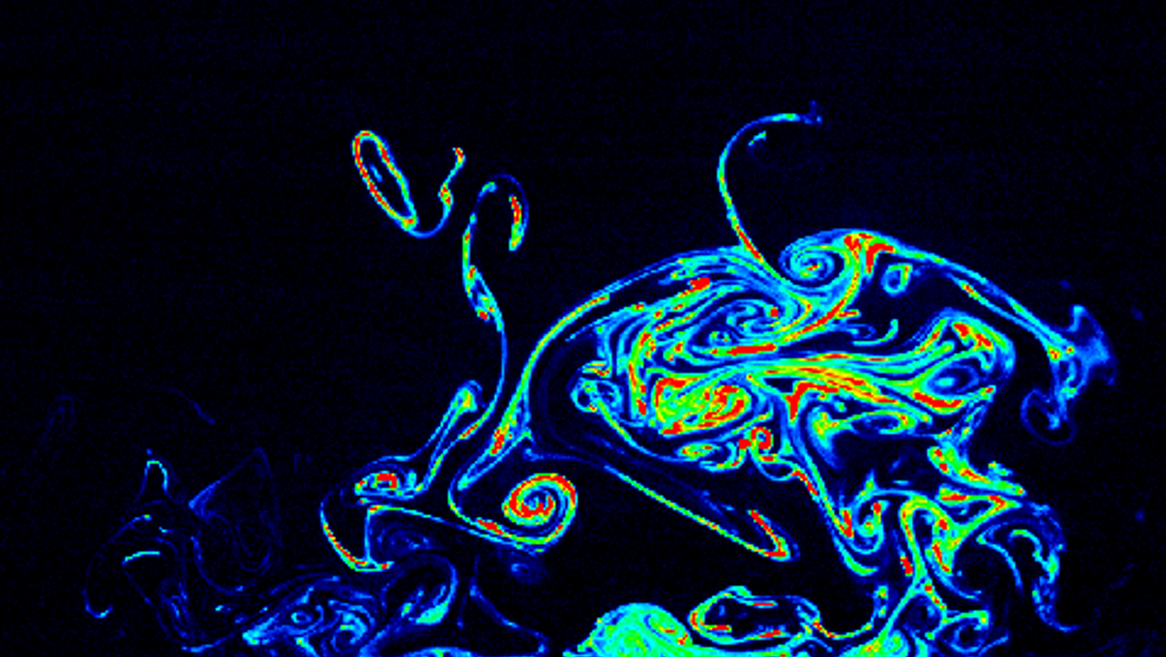Transverse plane Planar Laser-Induced Fluoresence image of a boundary layer plume