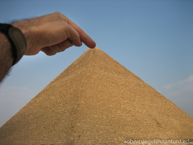 Finger Point Pyramid Egypt 2005