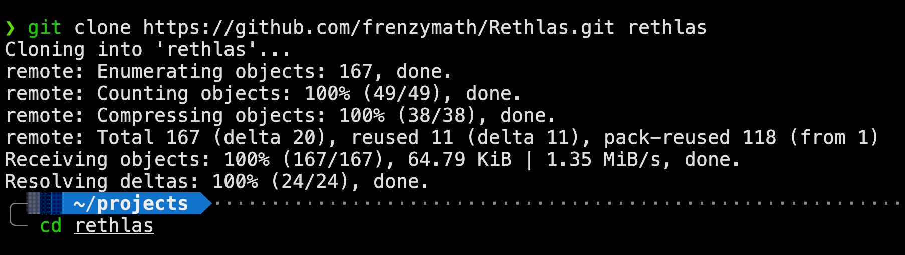 git clone of the Rethlas repository